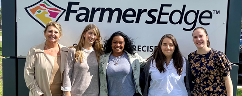 Tasha Siqueira completed her internship at Farmers Edge recently